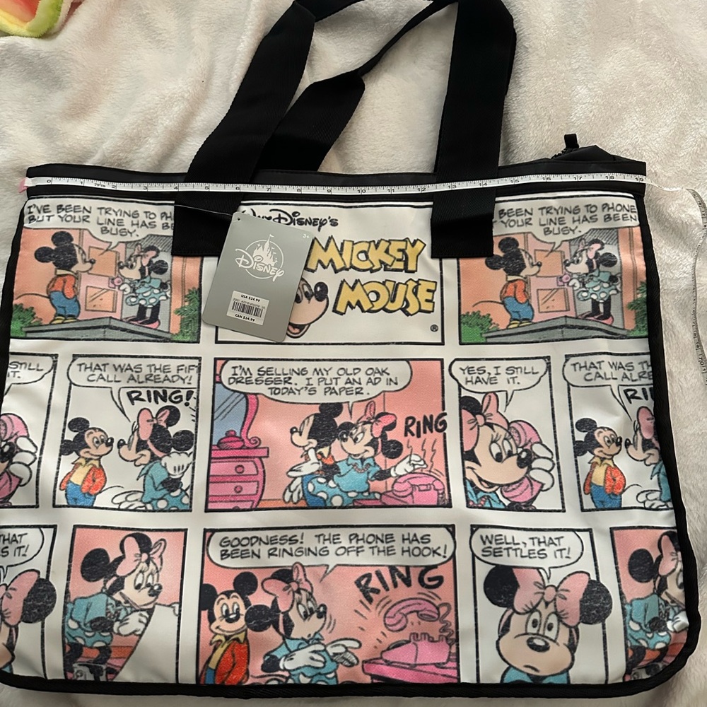 Disney Mickey Mouse Comic Print Tote Bag